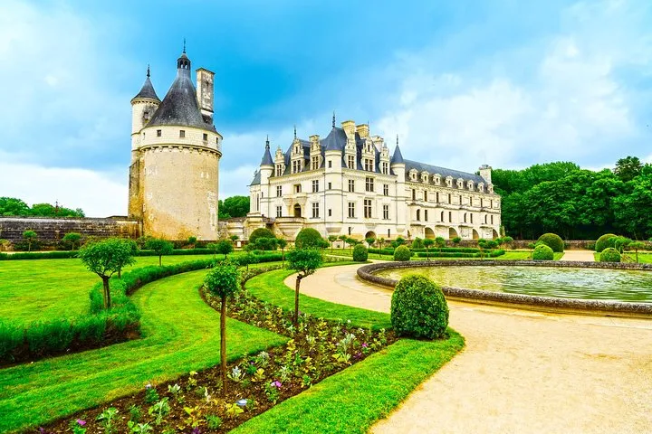 A Loire château above the river on a small-group Loire Valley wine and castle tour from Paris